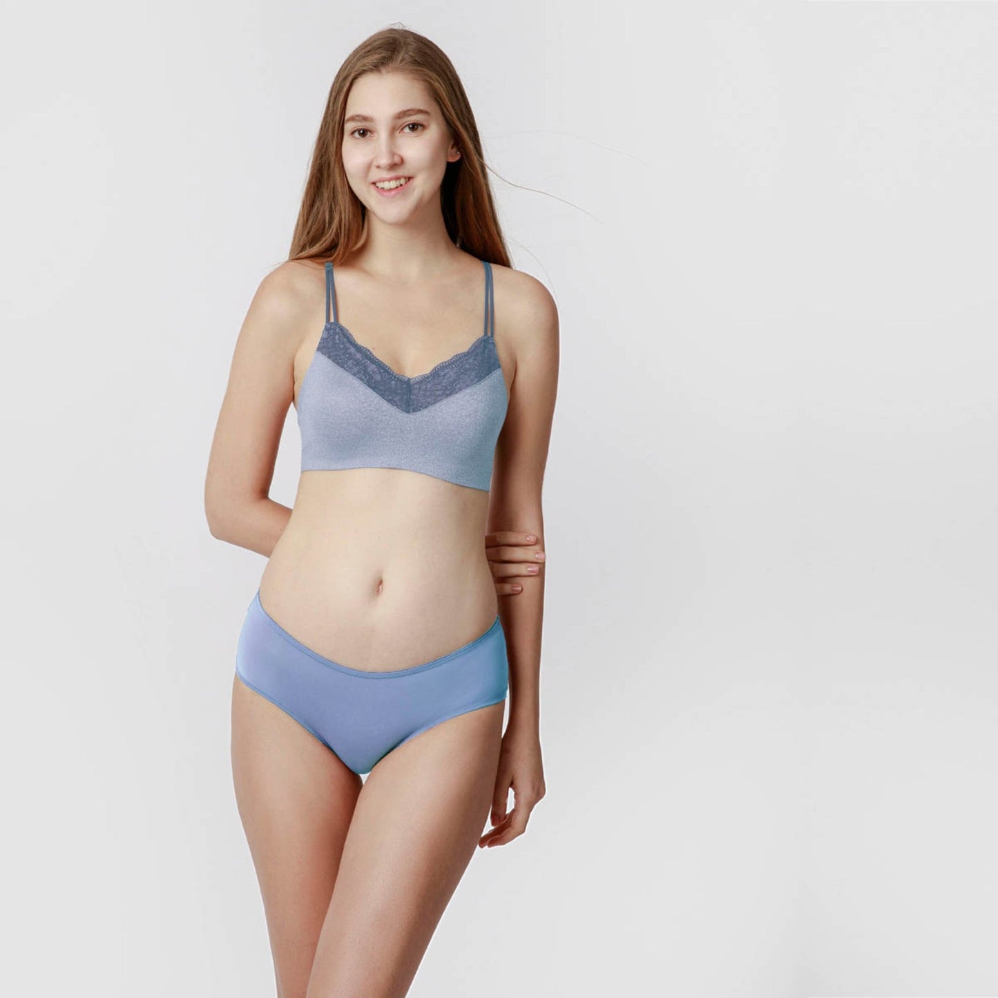 Heather Bralettle - Nightshadow Blue Heather