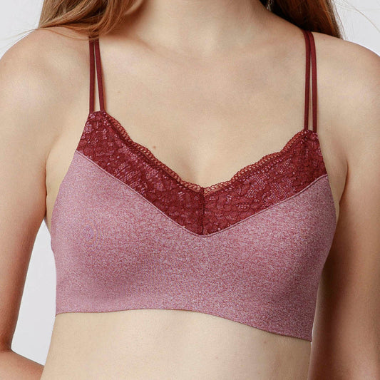 Heather Bralettle - New Burgundy Heather