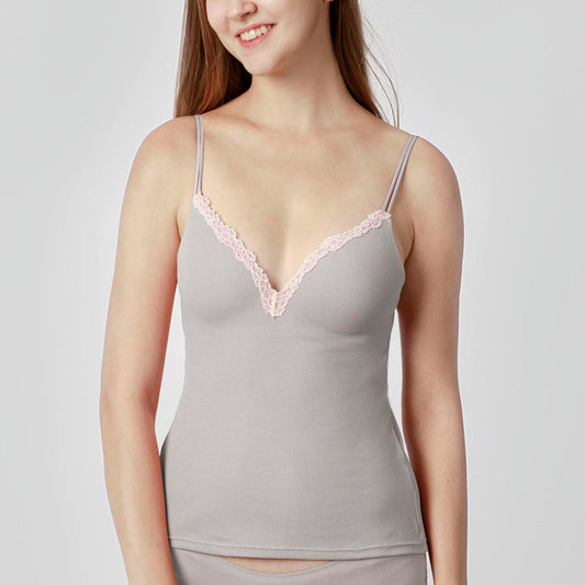 Supima® Cotton Classic Cami Lace Bra Top - Gfo/Abp