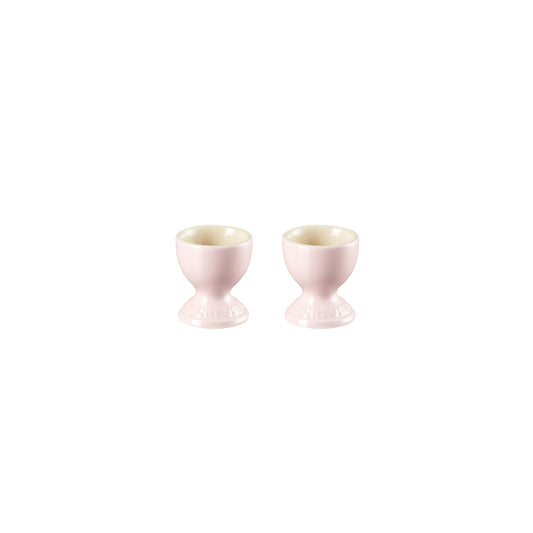 Set of 2 Footed Egg Cup - Chiffon Pink
