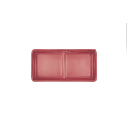 Yakumi Plate Rectanglar with Divider - Rose Quartz