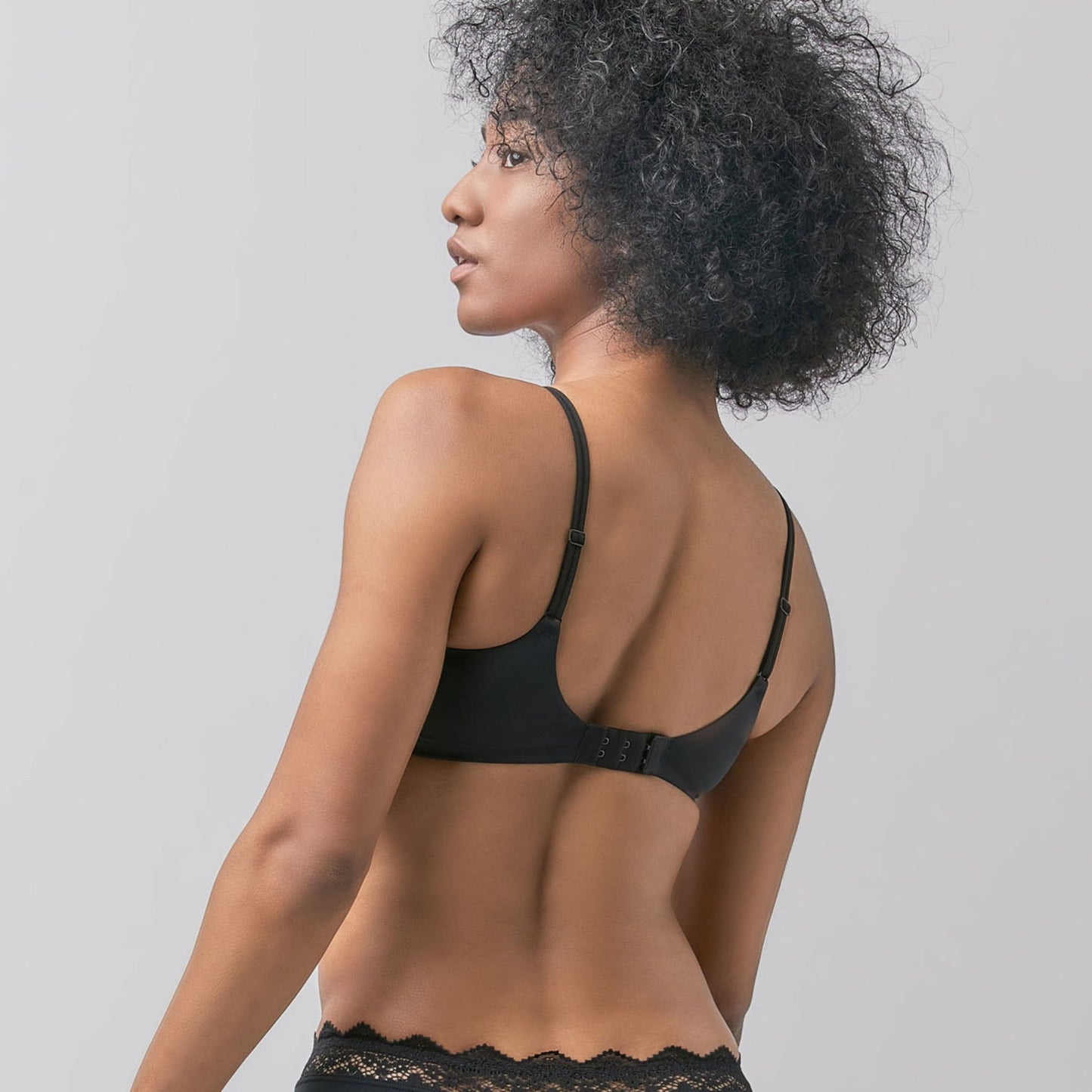 Invisible Extra Skin Lace Bralette - Black