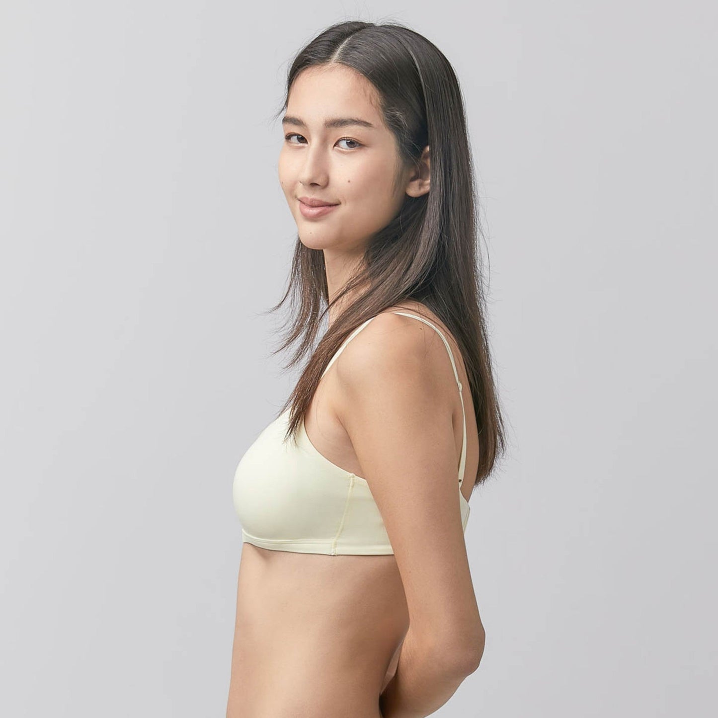 Sustainable Herbafoam™ Removable-Pad Bralette - Flan