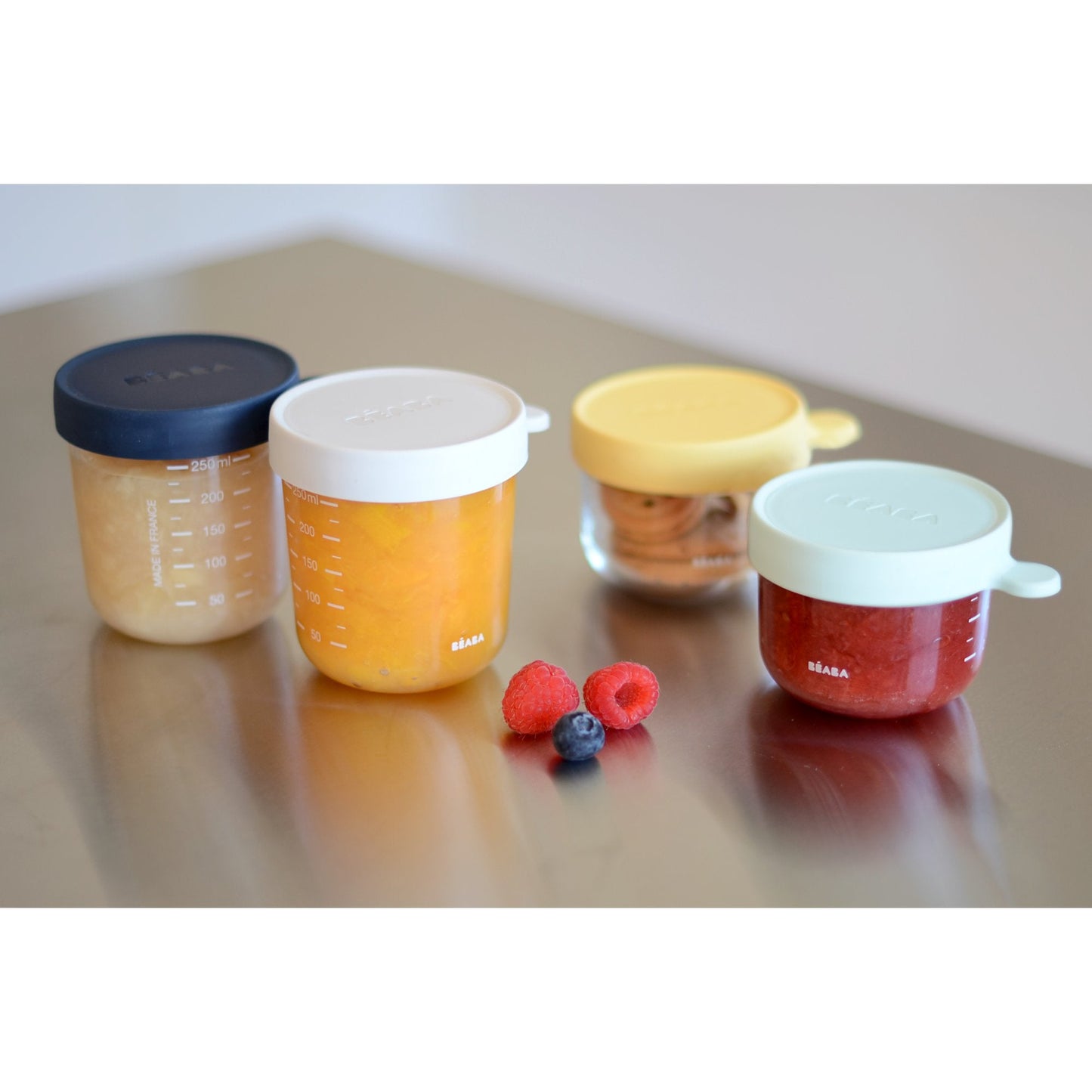 Set of 4 Superior Glass Container (150ml x 2 / 250ml X 2)