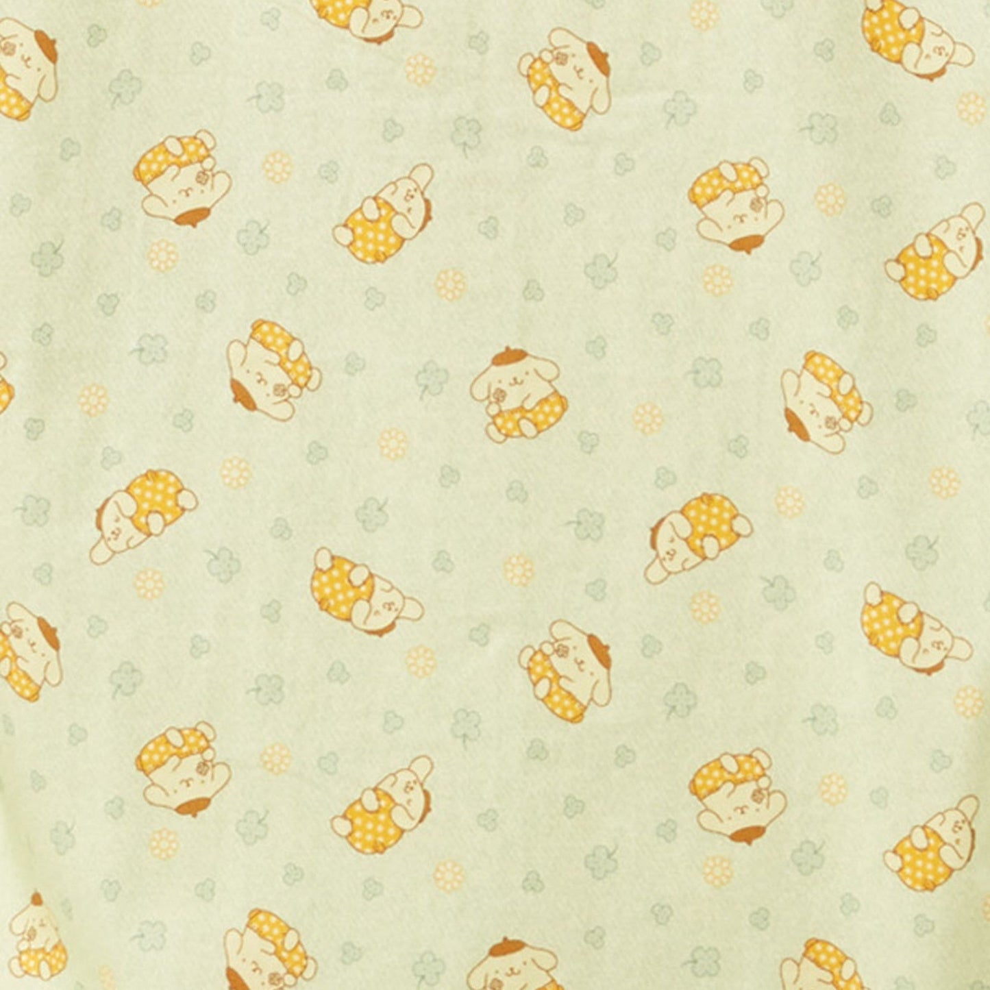 Sanrio Hello Kitty Print Long Pajamas Set- Long Sleeve Tops And Pants (Limited For Hong Kong & Macao) - Pompompurin Print