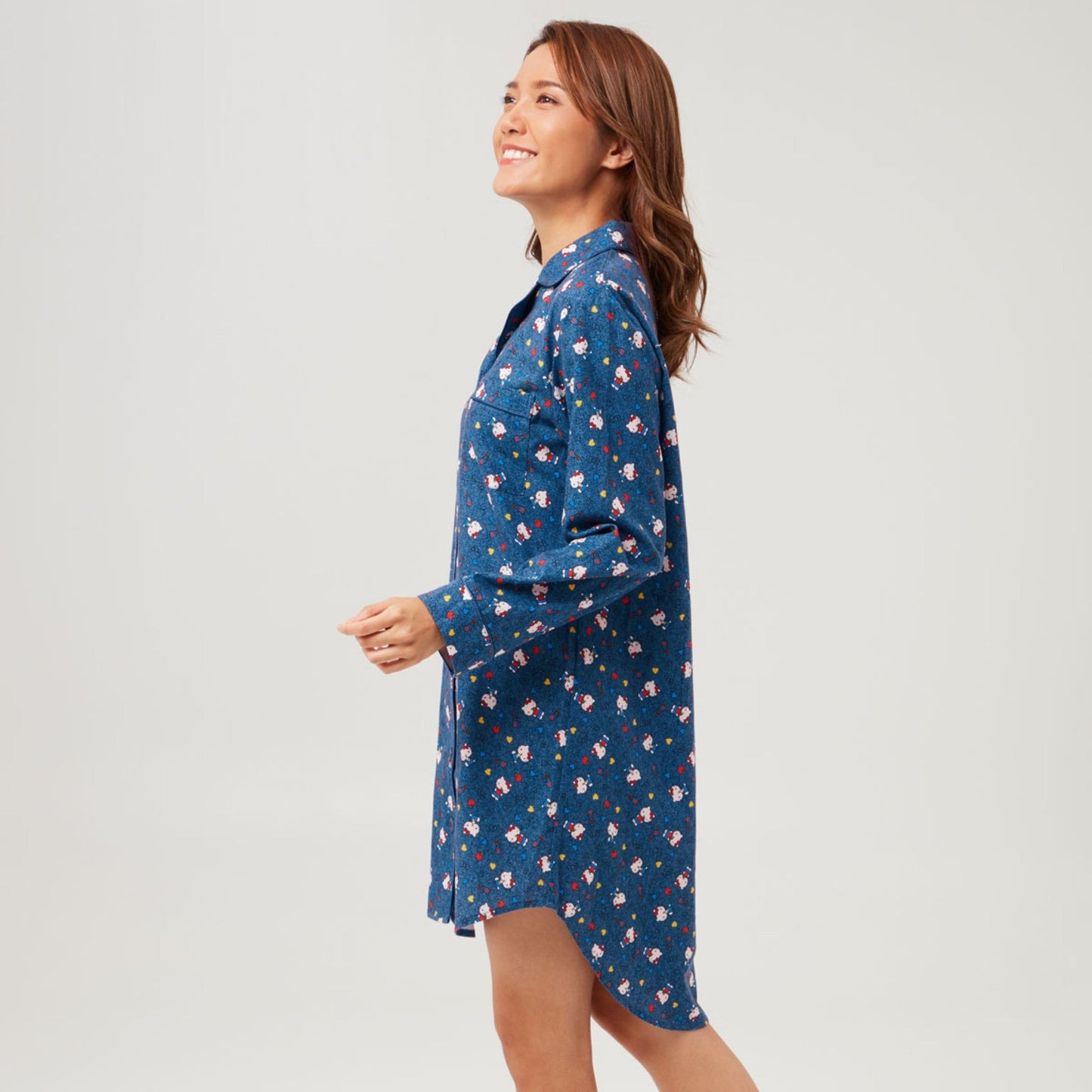 Sanrio Long Pajama Nightsuit - Hello Kitty Print