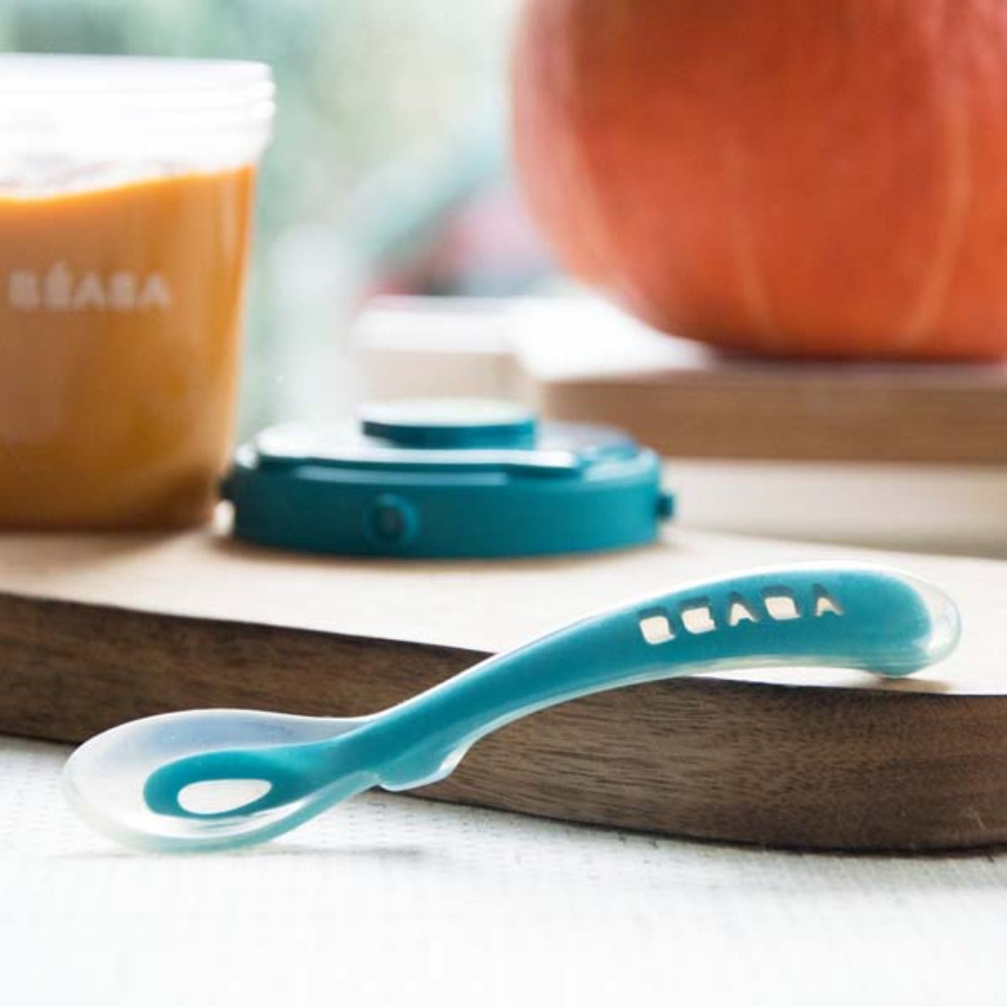 2nd Stage Soft Silicone Spoon - Windy Blue