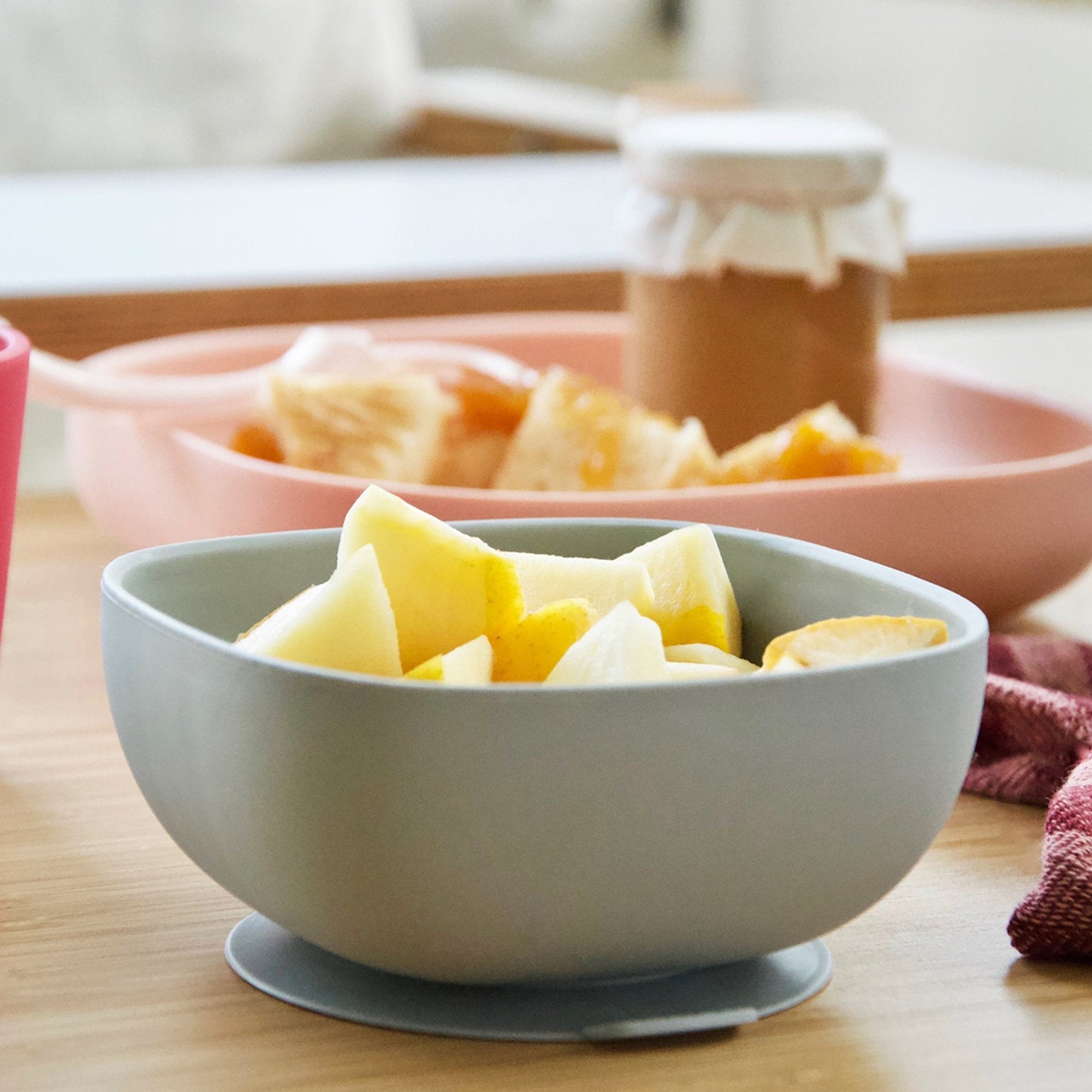 Silicone Suction Bowl - Grey