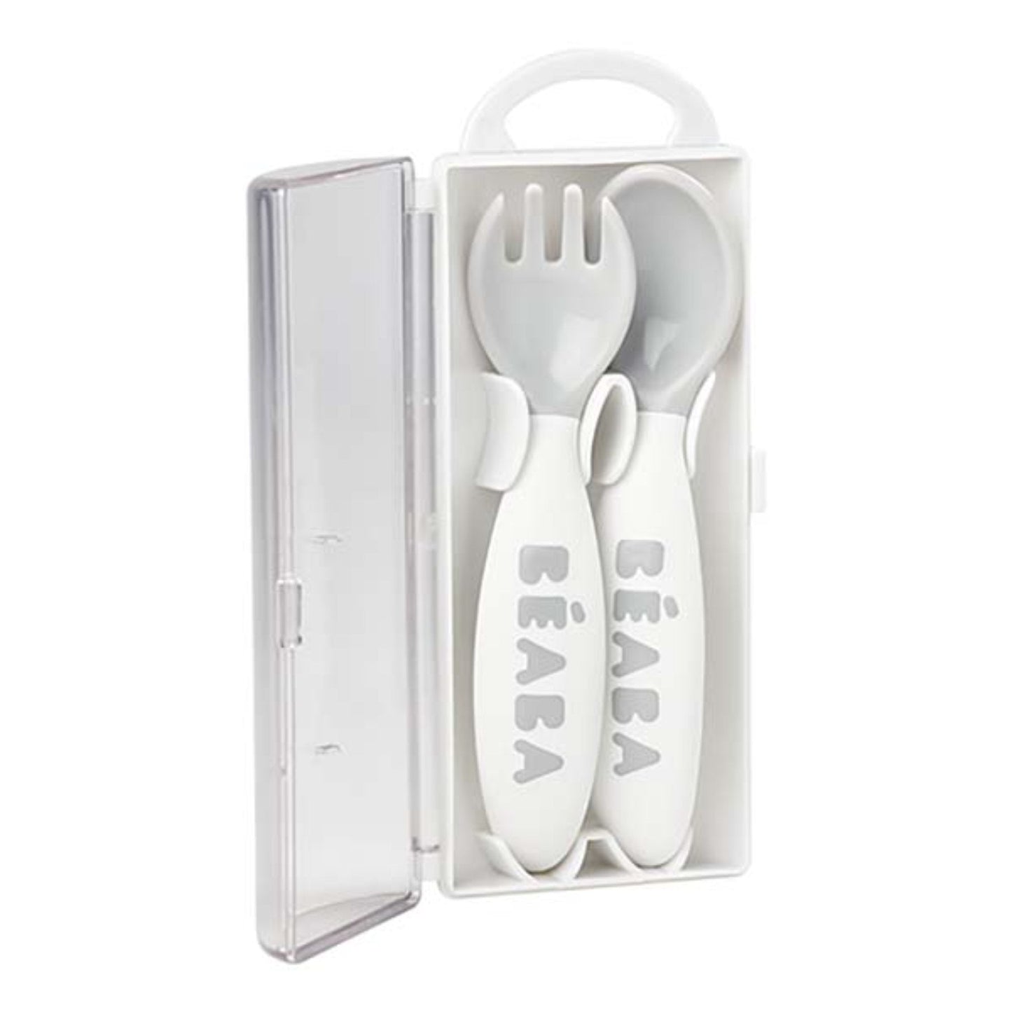 2nd Stage Training Fork And Spoon (Storage Case Included) - Light Mist