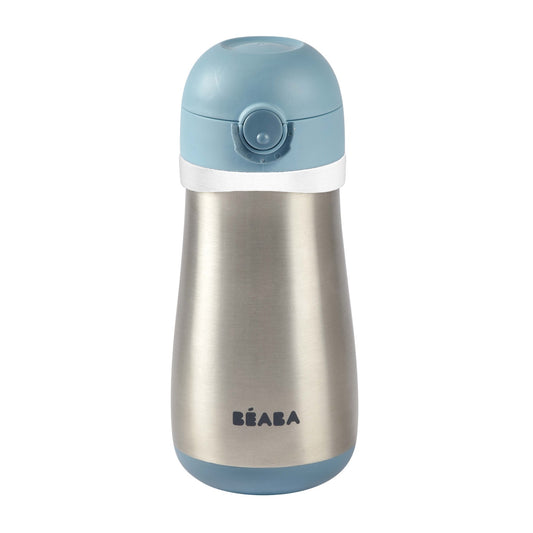 Stainless Steel Spout Bottle 350 ml -  Blue