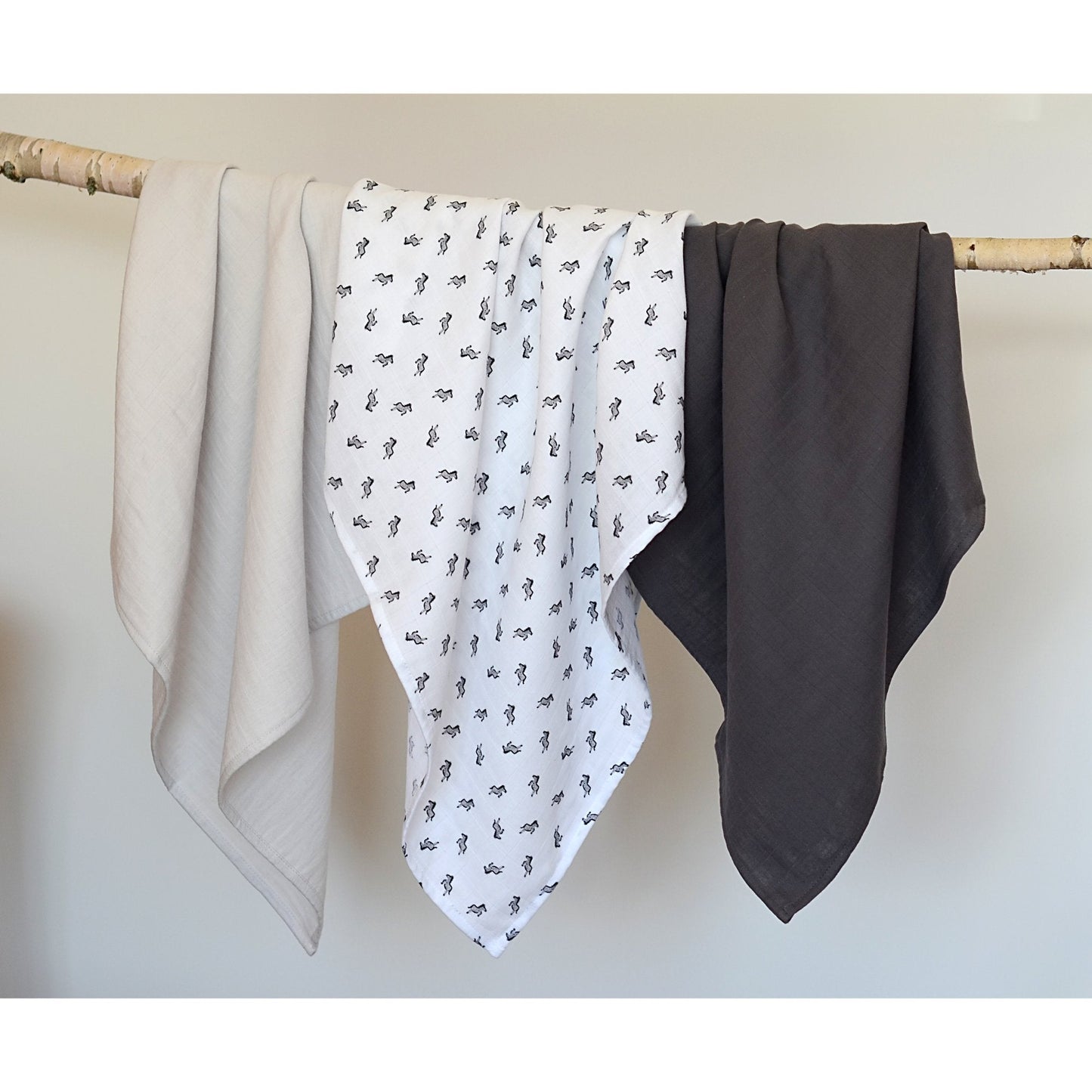 Pack of 3pcs Organic Muslin Swaddle - Savana - 70 x 70cm