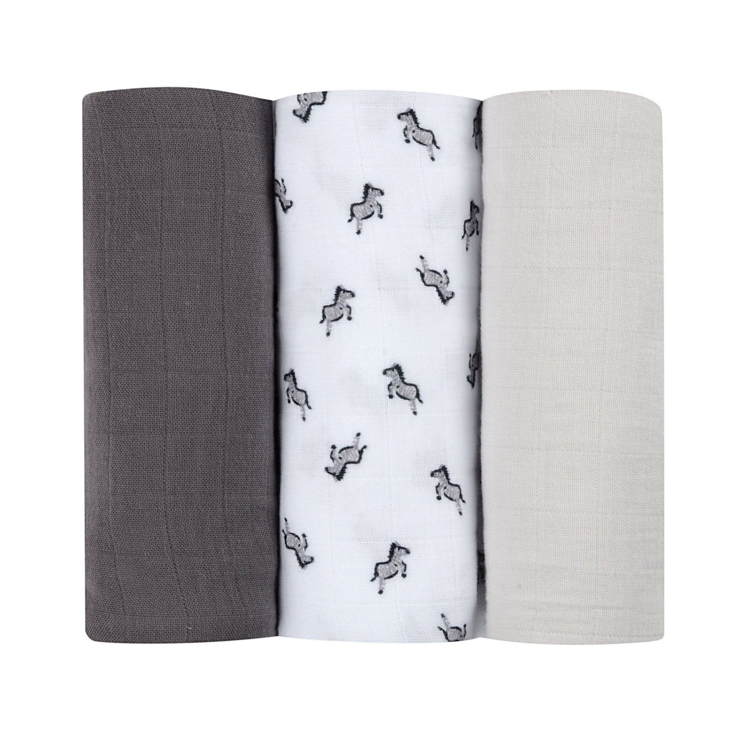 Pack of 3pcs Organic Muslin Swaddle - Savana - 70 x 70cm