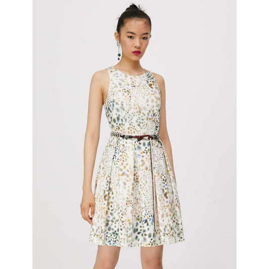 Patti Dress - White Pattern