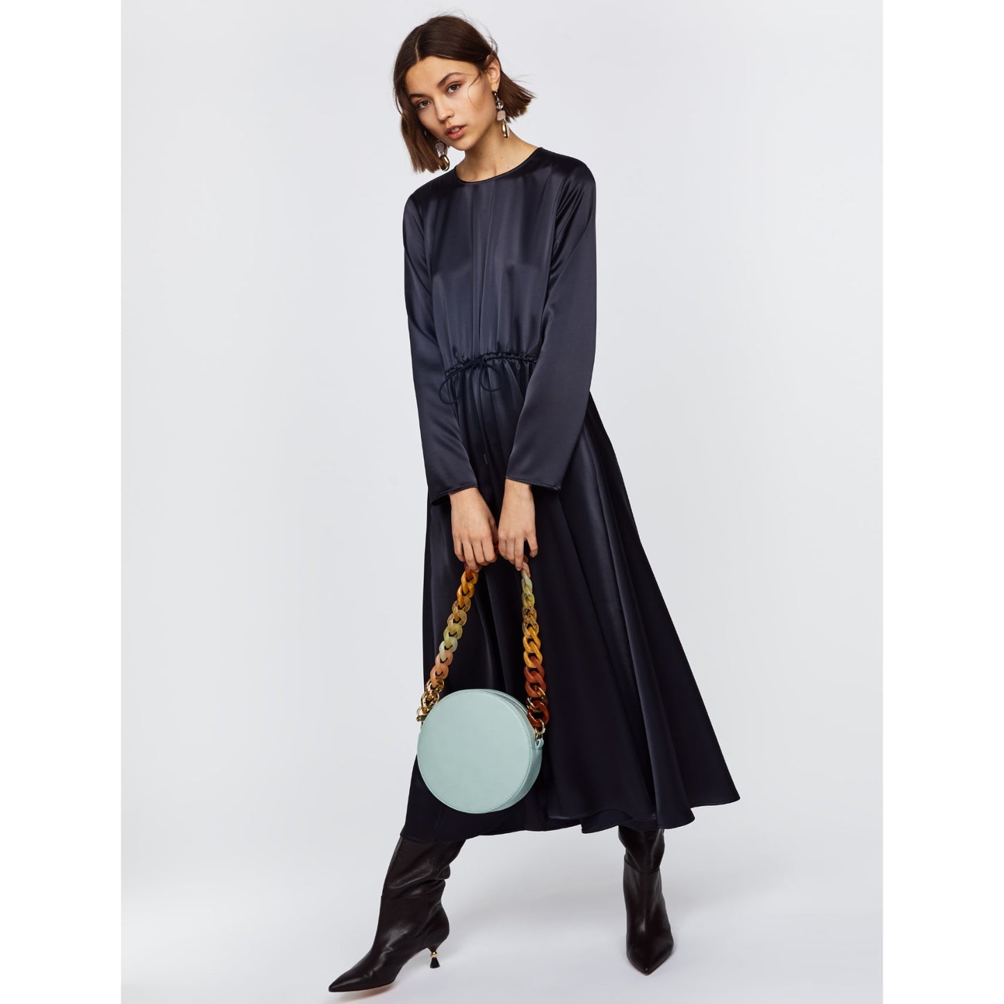 Perlato Dress - Dark Grey