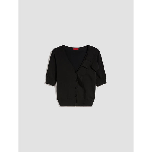 Pitagora Knitted shawl - Black - S