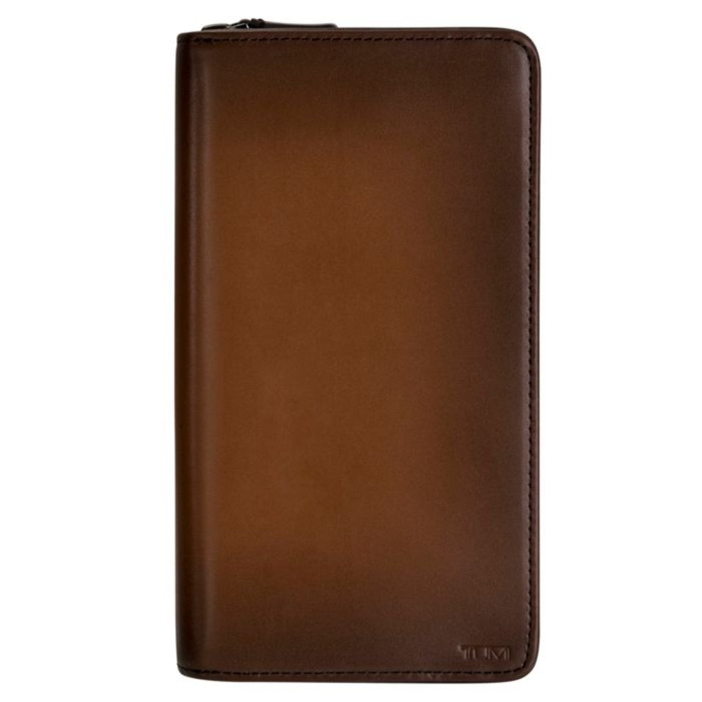 Men / Unisex Nassau Zip-Around Travel Wallet - Whiskey Burnished