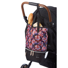 Load image into Gallery viewer, Biarritz Expendable Stroller Organizer Bag - Black &amp; Lilys
