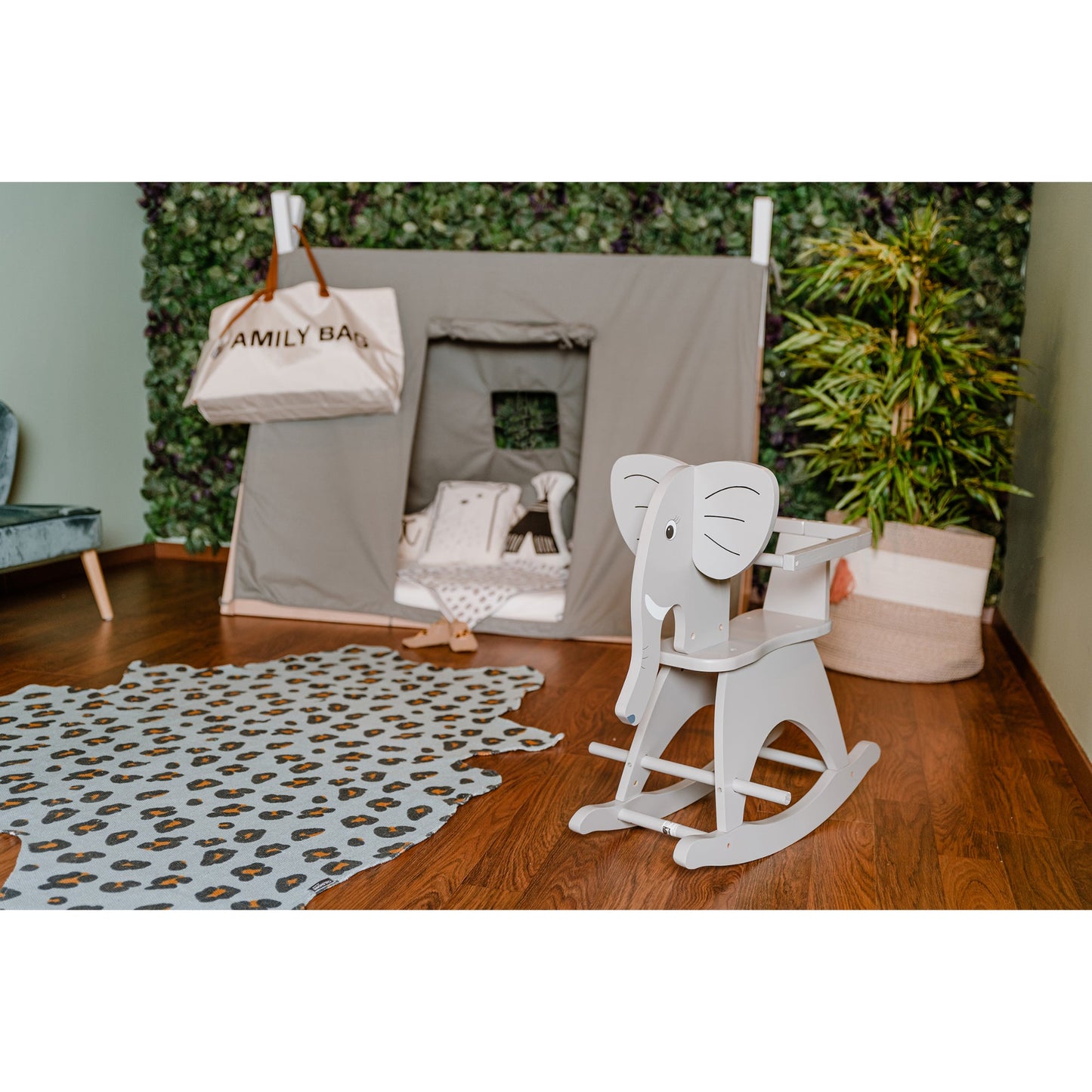 Cover for Kids Tipi Cot bed Frame 148 x 80 x 105 cm - GREY