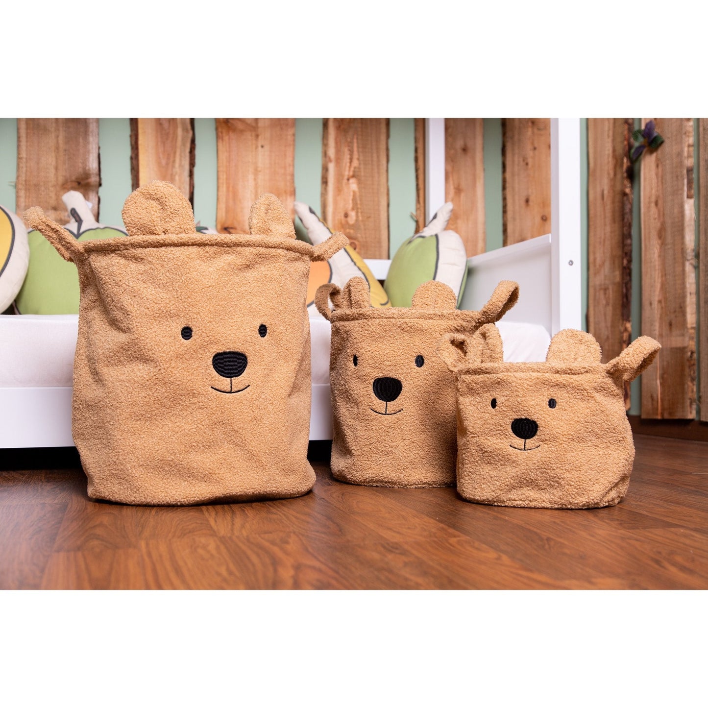 Teddy Storage Basket - BEIGE