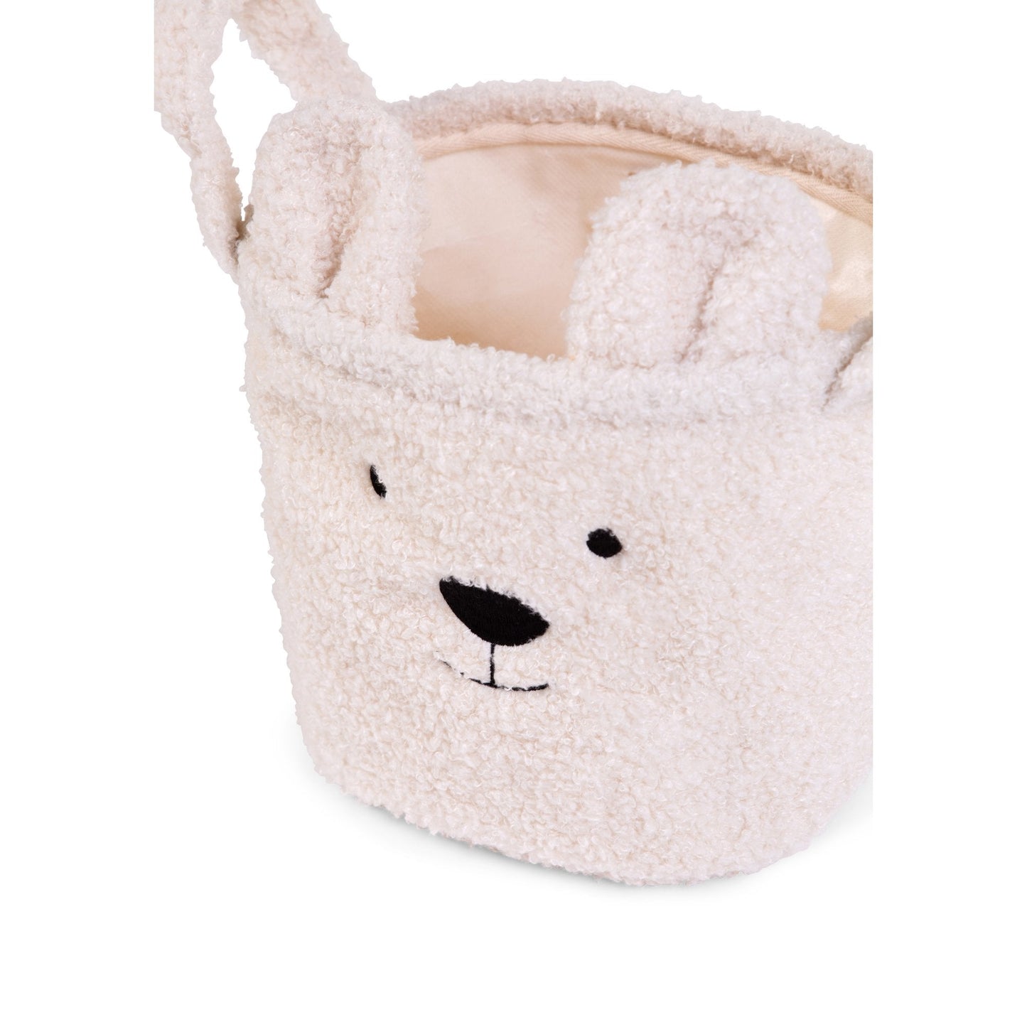 Teddy Storage Basket - White