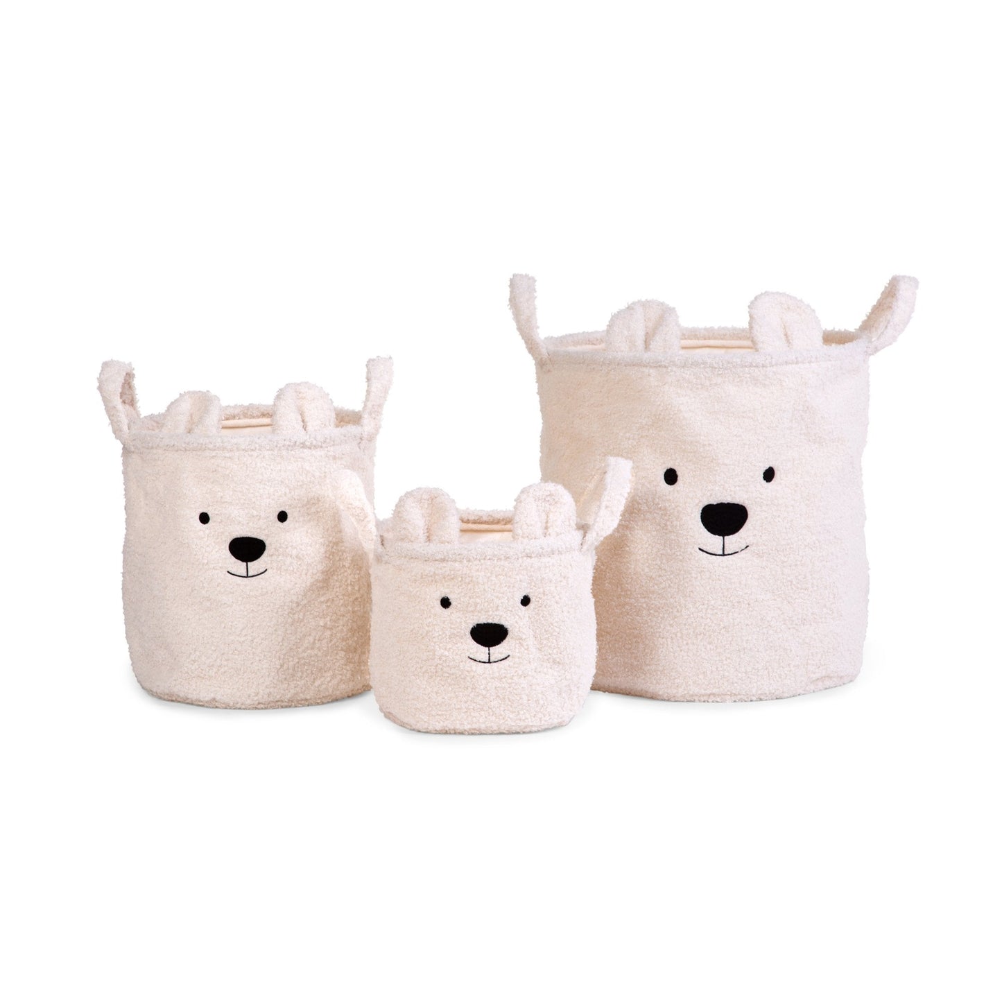 Teddy Storage Basket - White