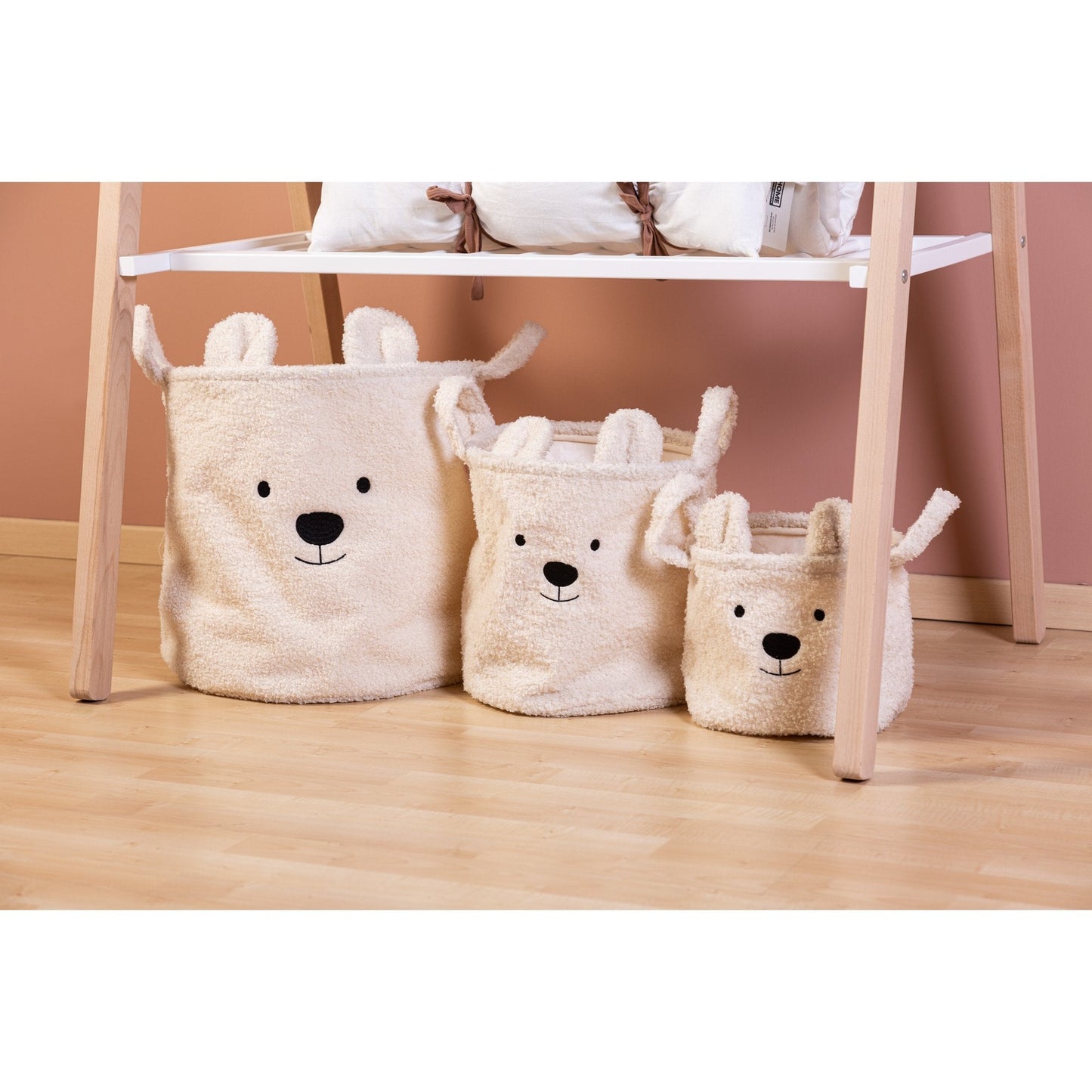 Teddy Storage Basket - White