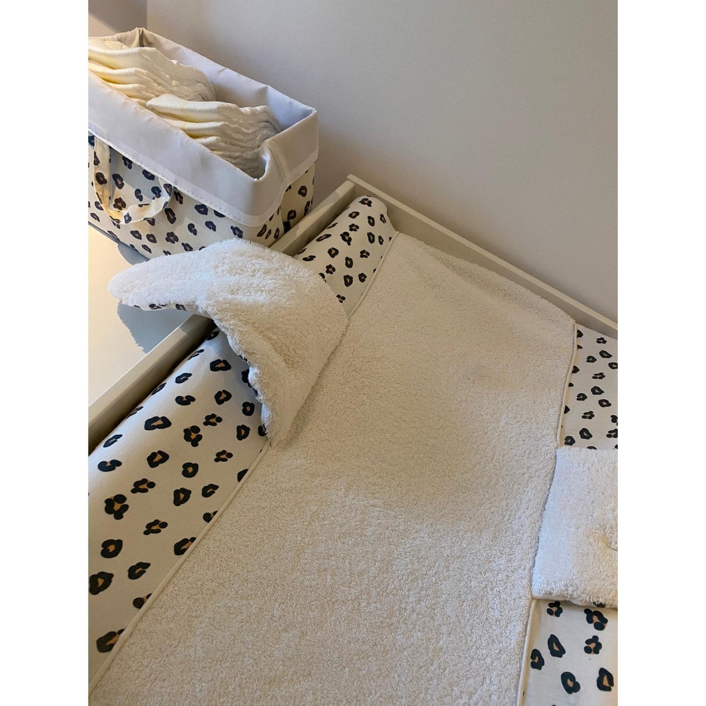Foldable Canvas Storage Basket - LEOPARD