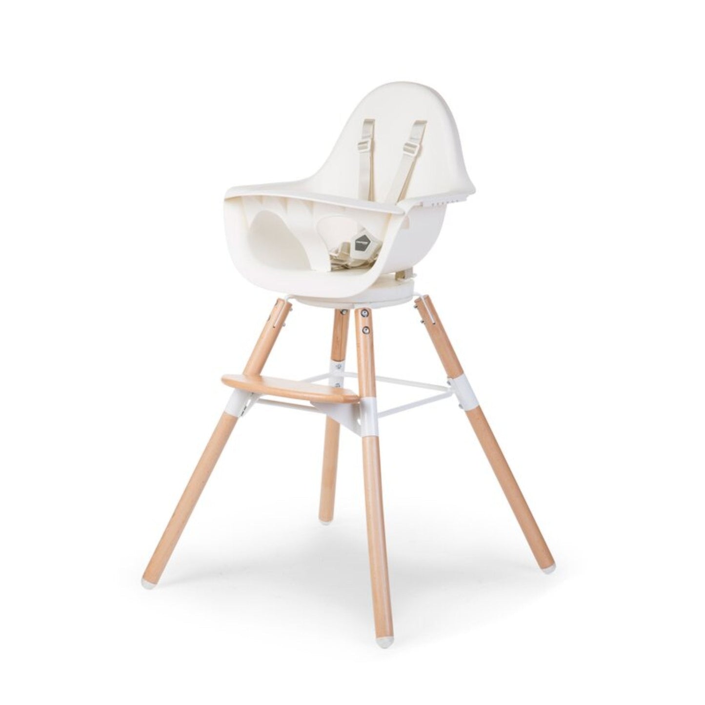 EVOLU ONE.80ø High Chair with Bumper - WHITE