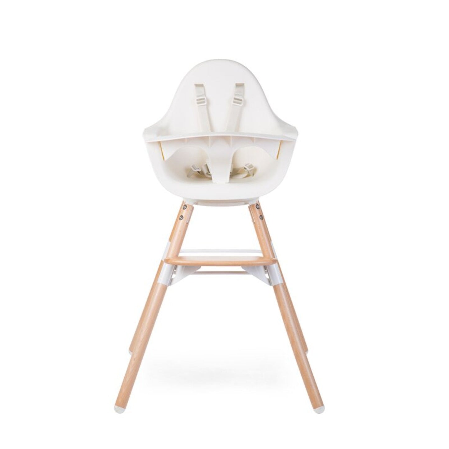 EVOLU ONE.80ø High Chair with Bumper - WHITE