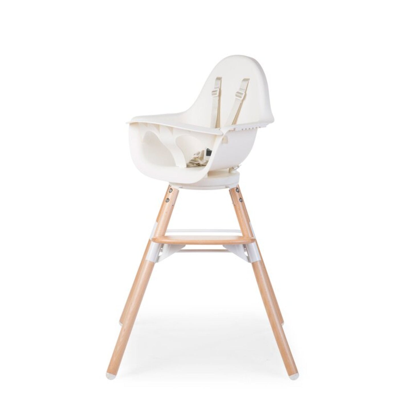 EVOLU ONE.80ø High Chair with Bumper - WHITE