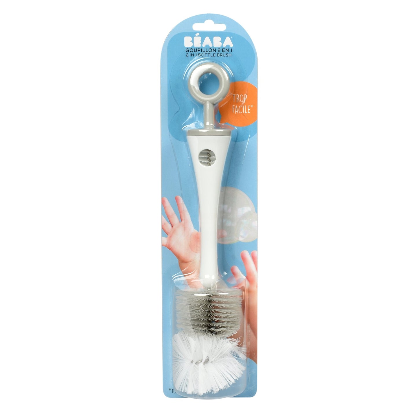 2 In 1 Bottle Brush - Grey