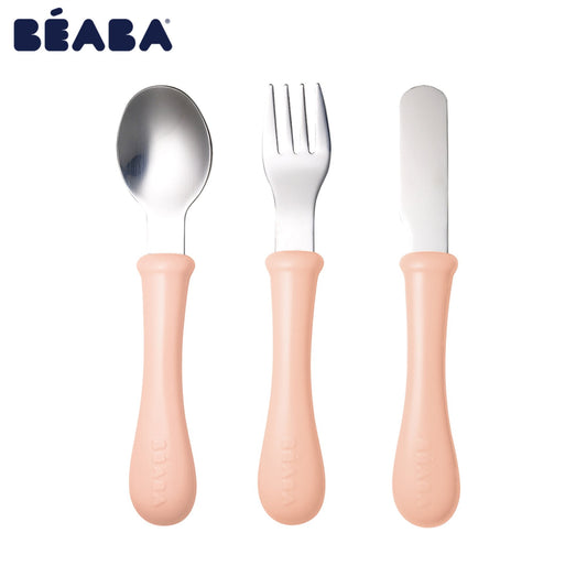 Stainless Steel Training Cutlery Knife / Fork / Spoon - Nude