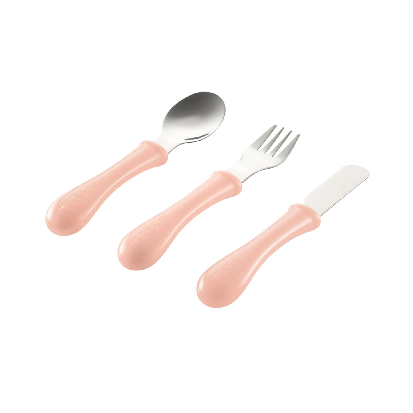 Stainless Steel Training Cutlery Knife / Fork / Spoon - Nude
