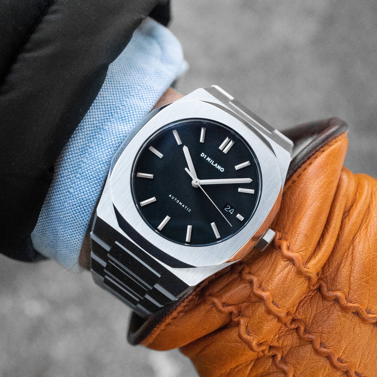 40%Automatic % Bracelet 41.5%mm% - Silver