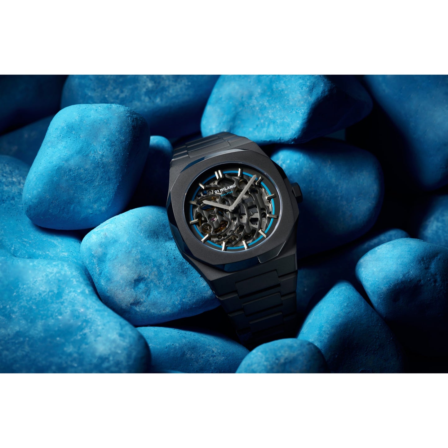 Skeleton Bracelet 41.5mm - Sandblast Blue