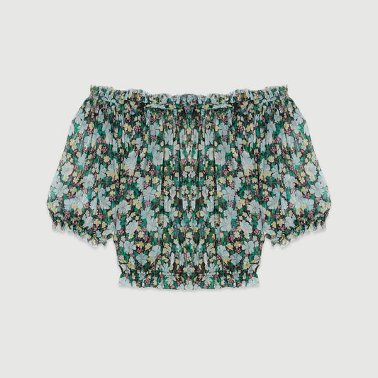 Printed Top With Lurex - Printed