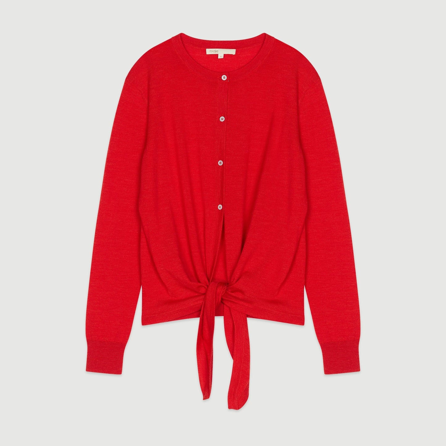 Knitted Cardigan - Red