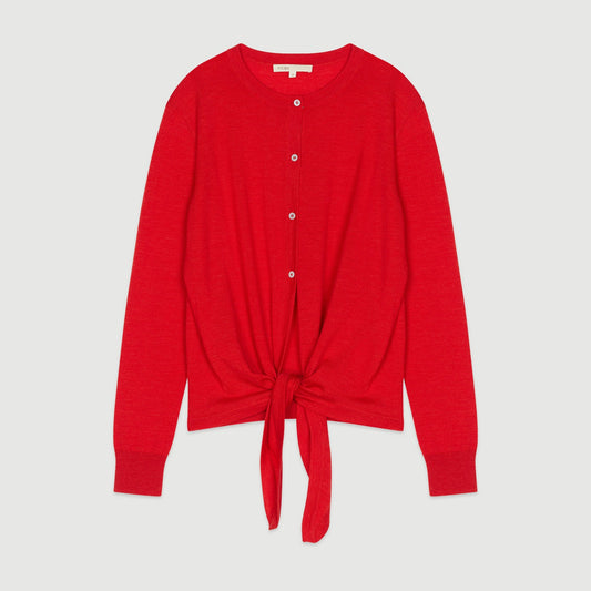 Knitted Cardigan - Red