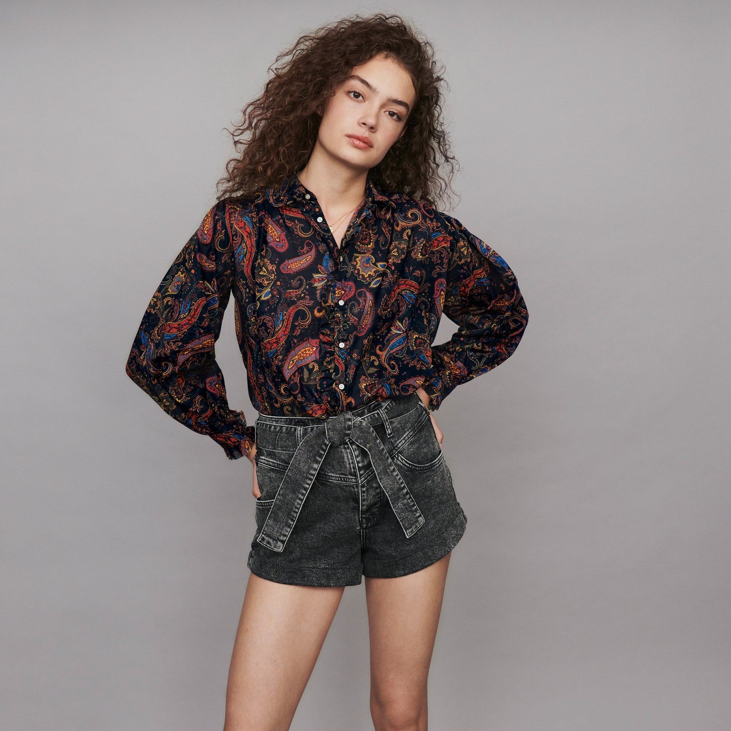 Calista Shirt - Navy