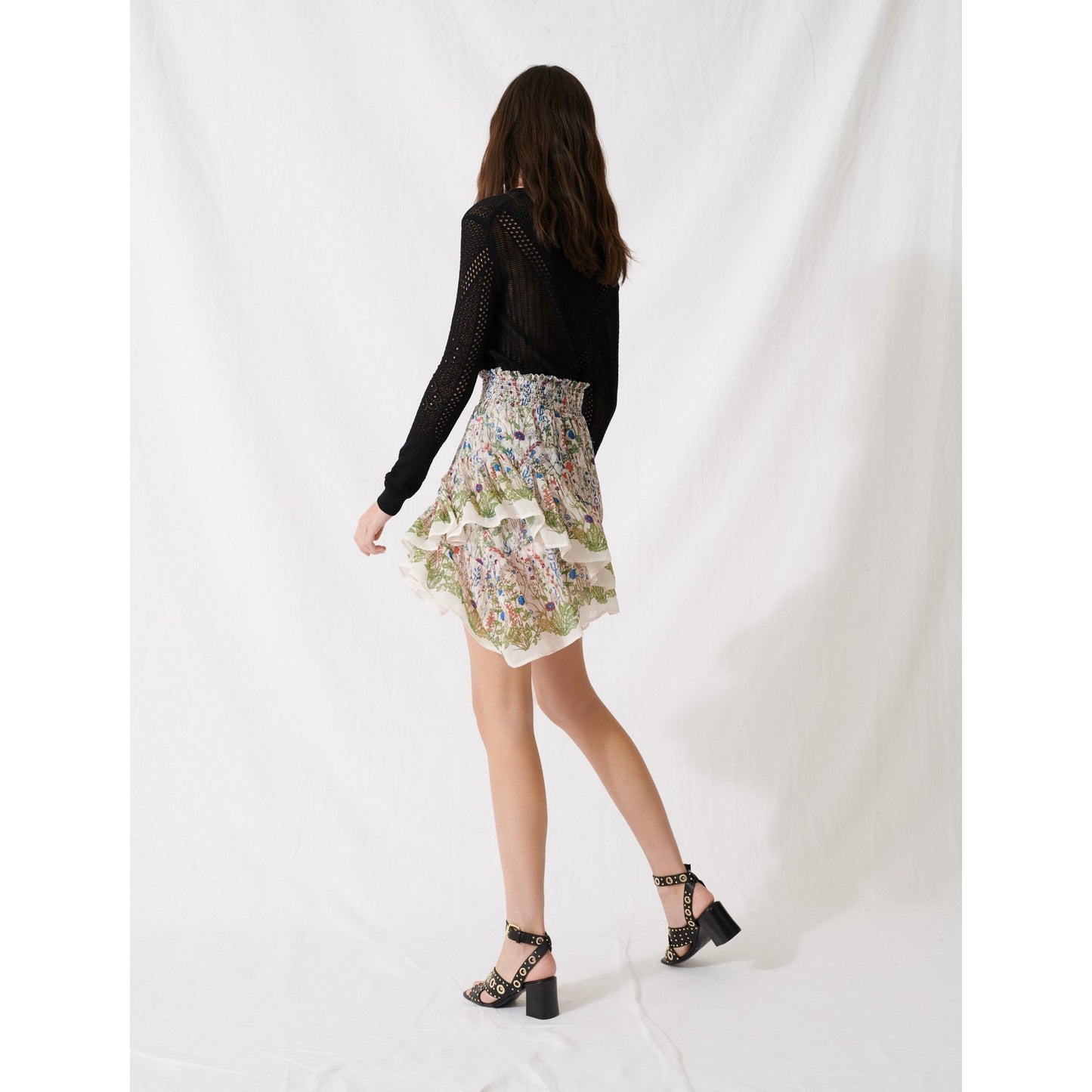 Jonquille Skirt - Ecru / Green