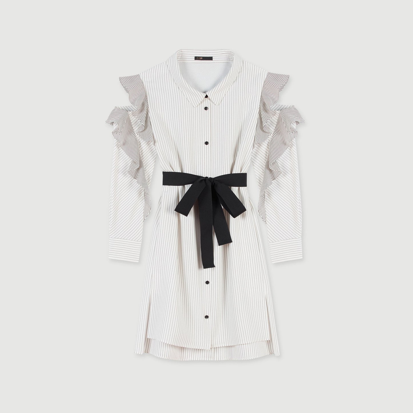 Relia Dress - White / Black