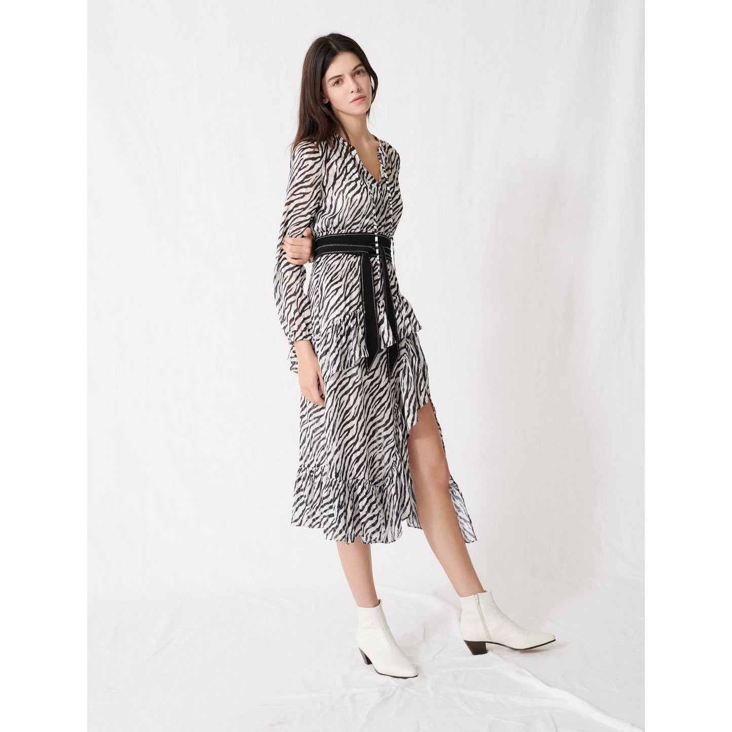 Ribou Dress - Black / White