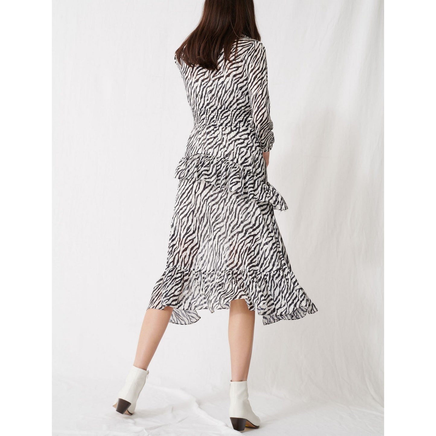 Ribou Dress - Black / White