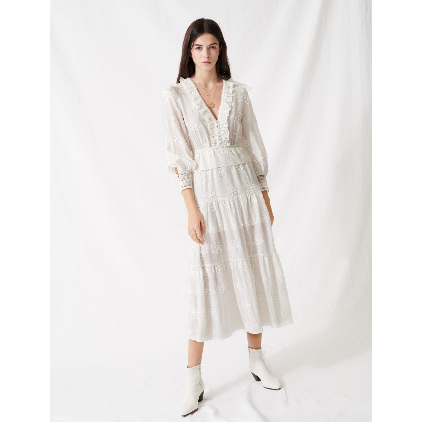 Roxana Dress - Ecru