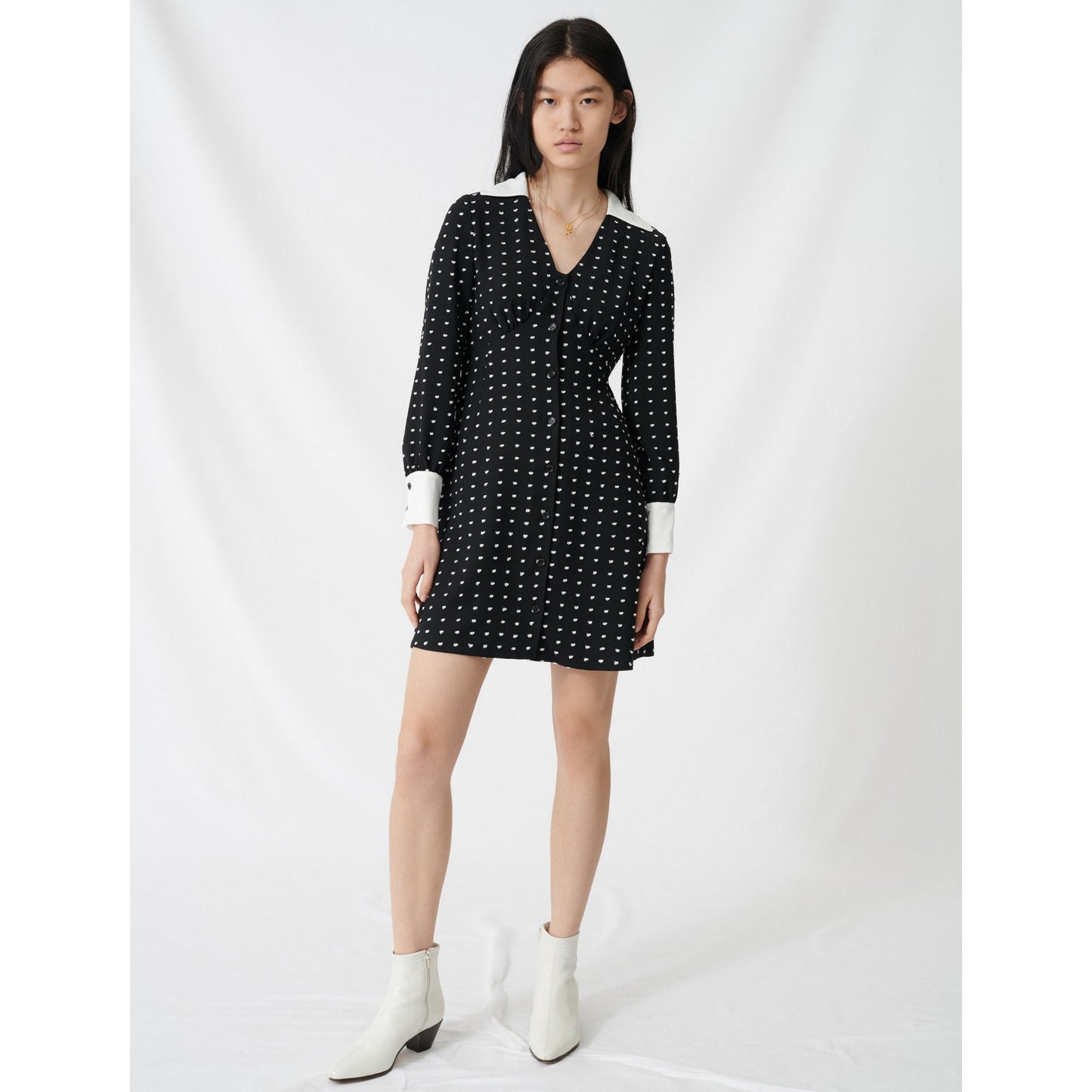 Randi Dress - Black / White