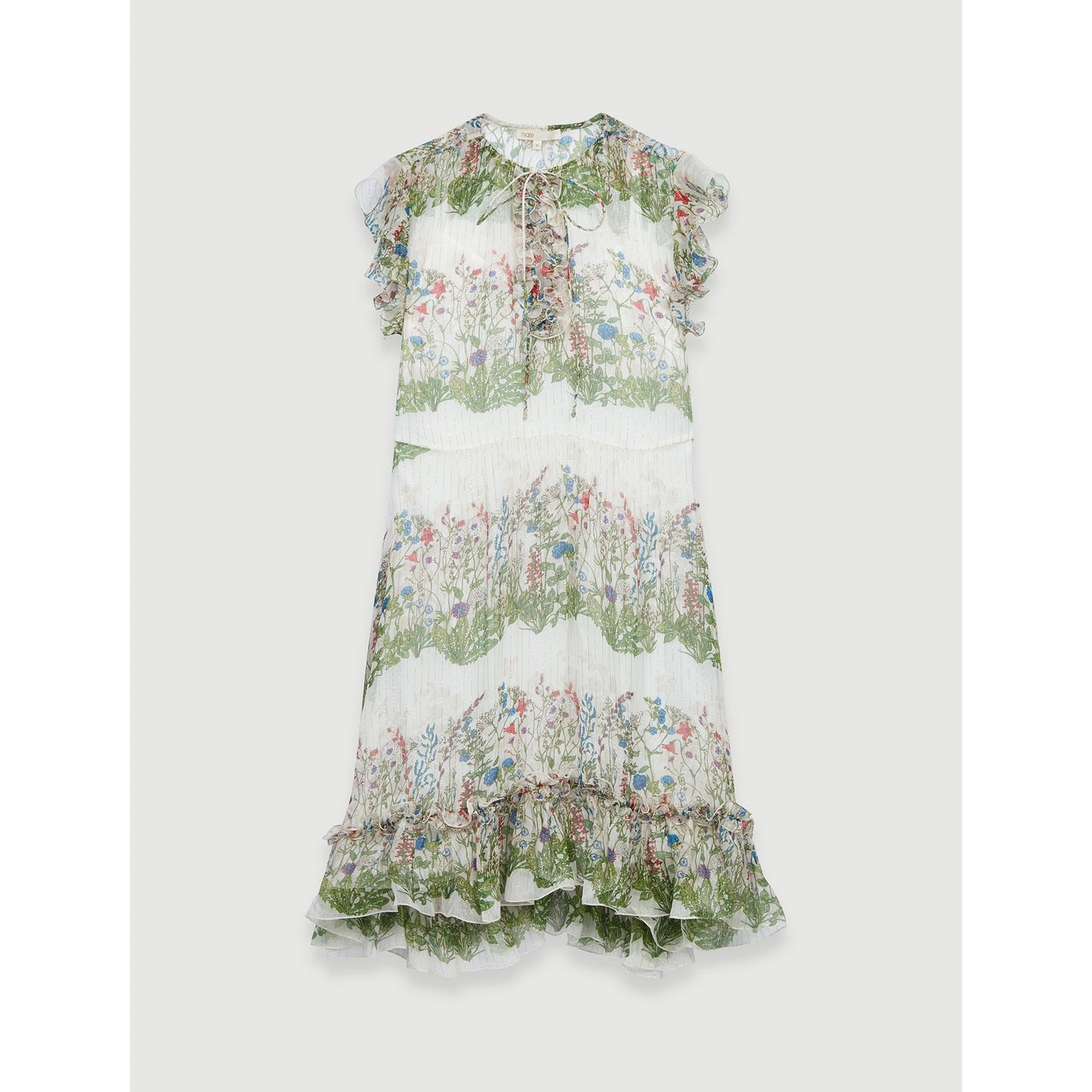 Reinette Dress - Ecru / Green