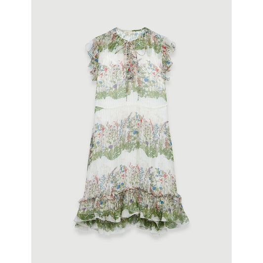 Reinette Dress - Ecru / Green