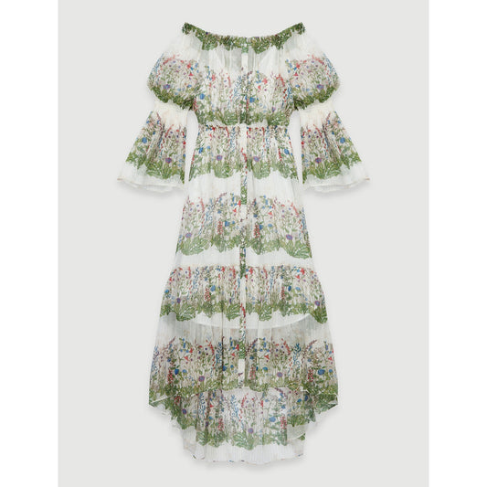 Ruisseau Dress - Ecru / Green