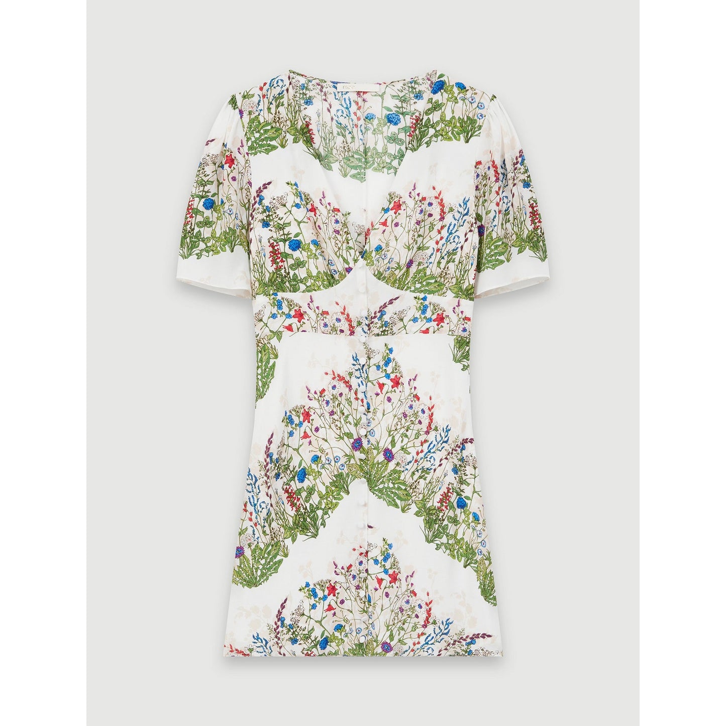 Riviere Dress - Ecru / Green