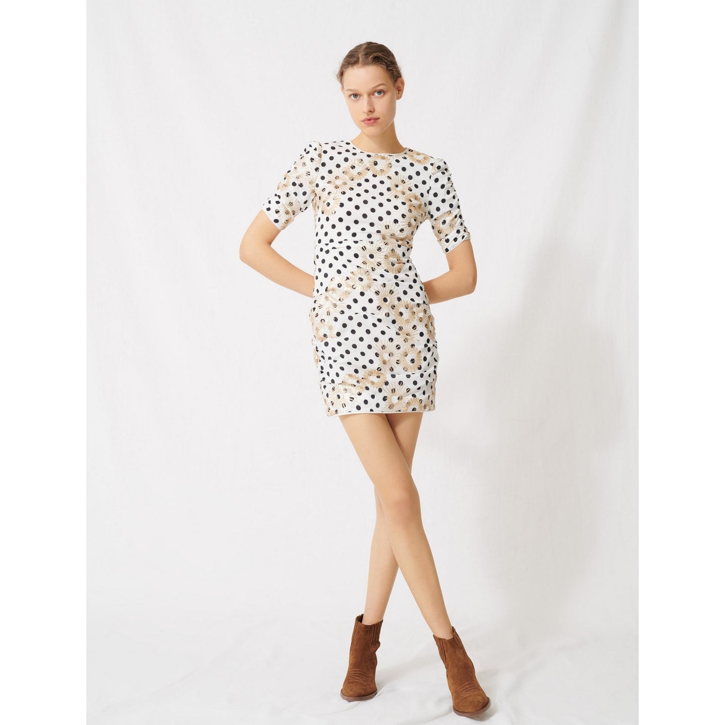 Razula Dress - White / Black